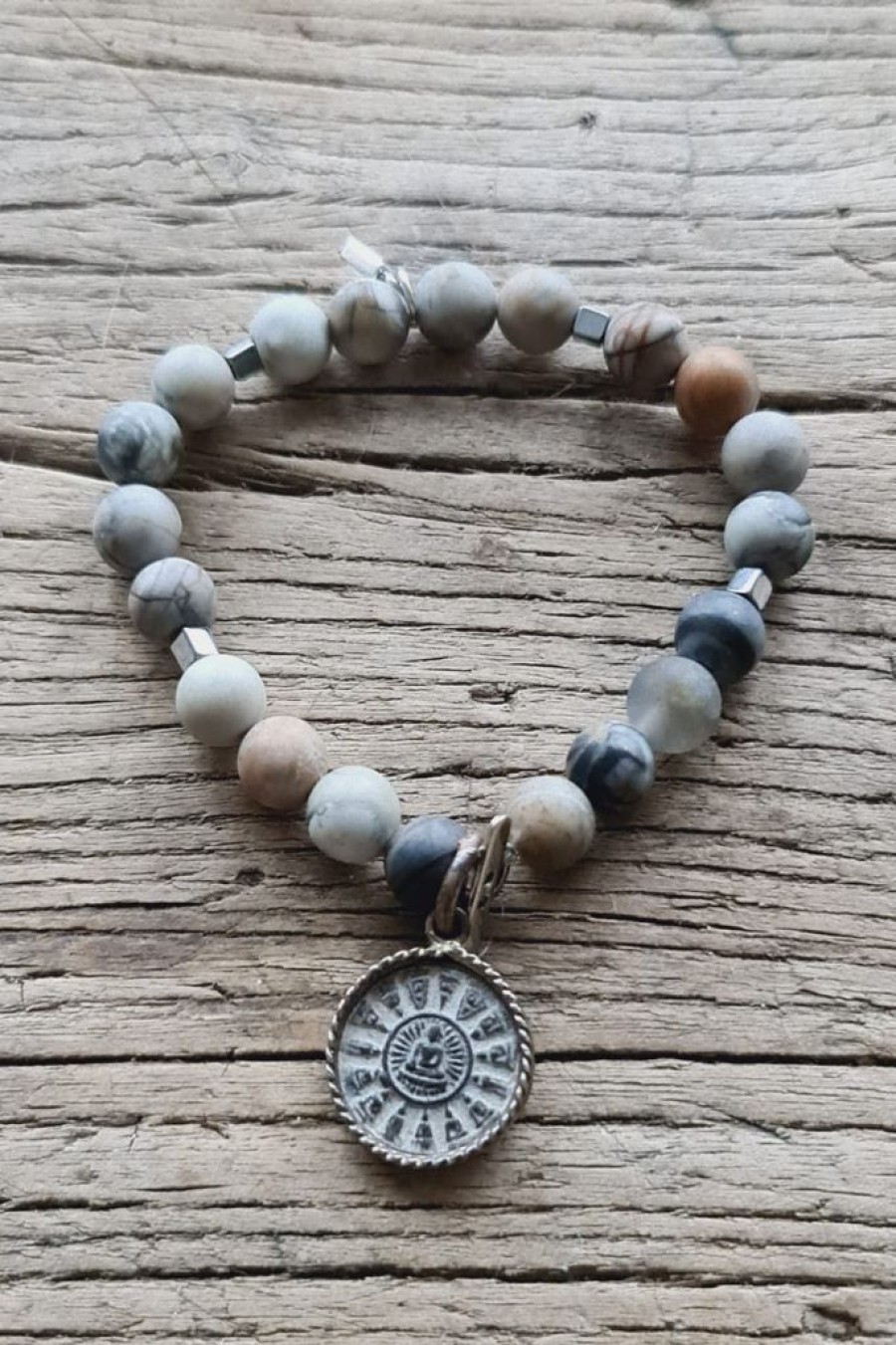 Muoti BYPIAS Korut | Shanti Buddha 10 Rannekoru, Picasso Jasper