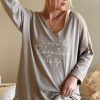 Muoti Bohemiana Neuleet | Boho Family Long Sleeve Pusero, Beige