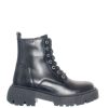 Muoti Ten Points Saappaat Ja Nilkkurit | Pandora Chunky Laced Bootsit, Musta