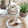 Koti Ja Sisustus MuMMuM Tabletit | Raffia Shell Juuttitabletti, Natural