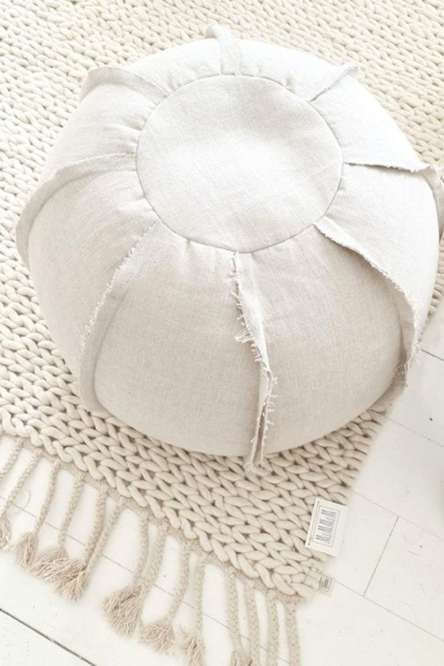 Koti Ja Sisustus MuMMuM | Linen Pouf Rahi