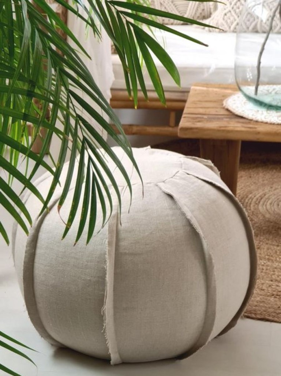 Koti Ja Sisustus MuMMuM | Linen Pouf Rahi