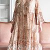 Muoti Bohemiana Silkki- Ja Viskoosimekot | Kiara Viskoosimekko, Beige