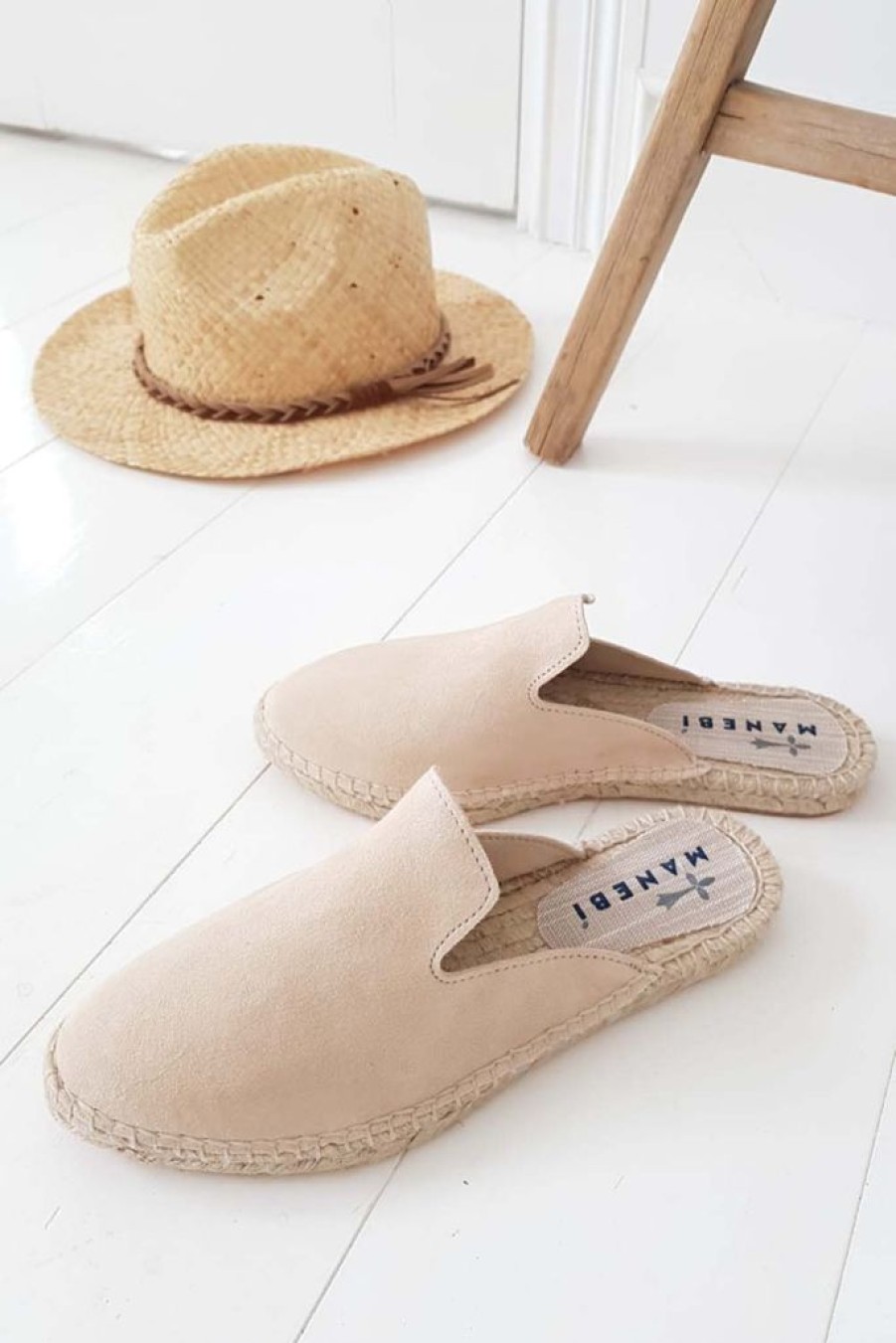 Muoti Manebi Espadrillot | Hamptons Pistokkaat, Shampanja Beige