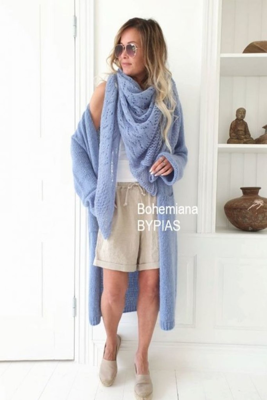 Muoti Bohemiana Huivit | Dreamy Mohair Huivi, Blue Dreams