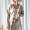 Muoti BYPIAS Neuletakit | Lisa Villaneuletakki, Beige