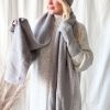 Muoti Bohemiana Huivit | Tiffie Mohair Blend Huivi, Pearl Grey