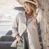 Muoti BYPIAS Shortsit | Masca Pellavashortsit, Camo Vihrea