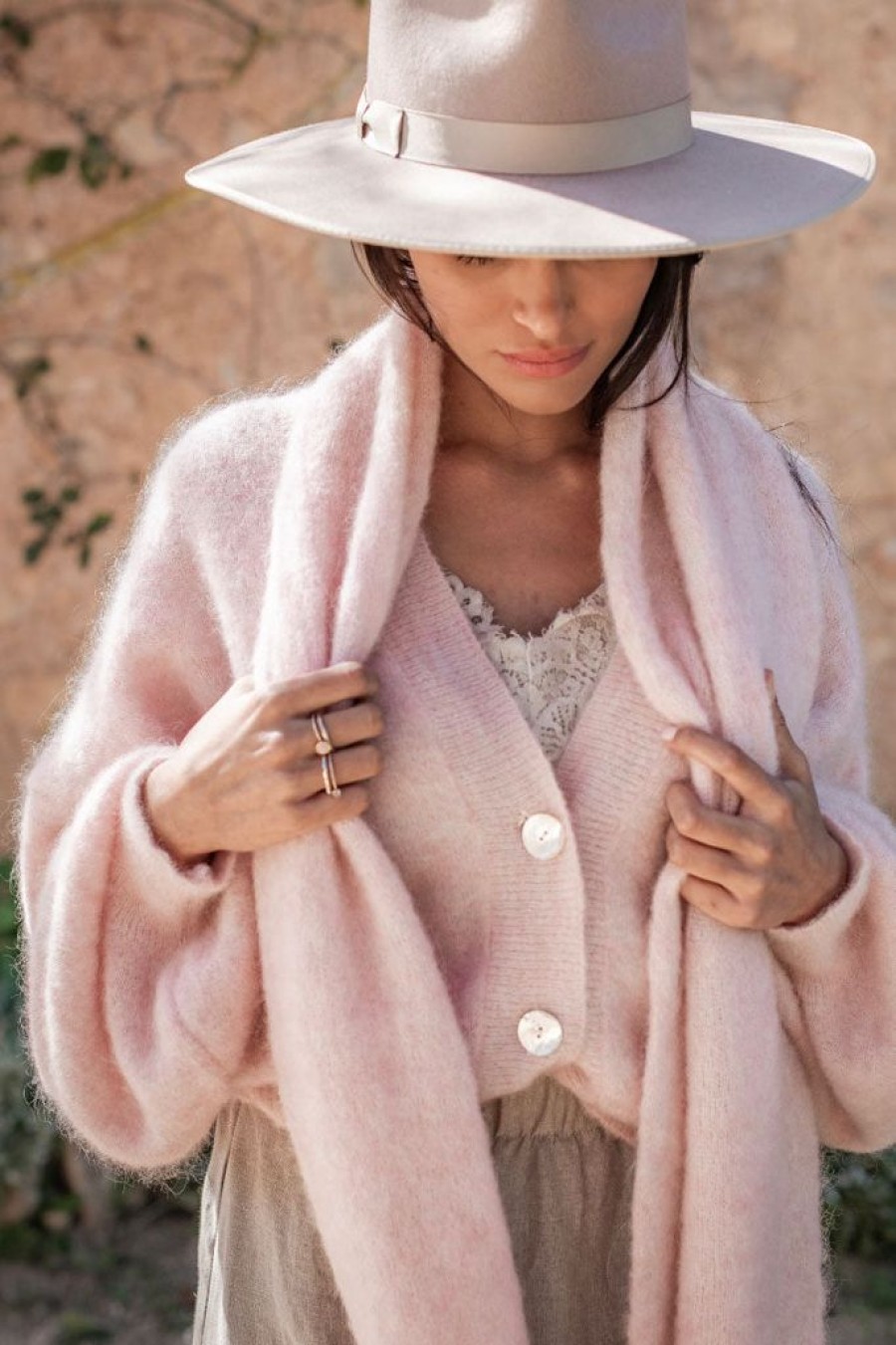 Muoti BYPIAS Neuleet | Mohair Dream Neuletakki, Soft Pink