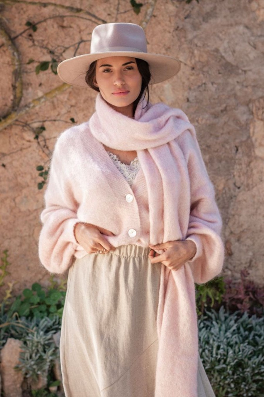 Muoti BYPIAS Neuleet | Mohair Dream Neuletakki, Soft Pink