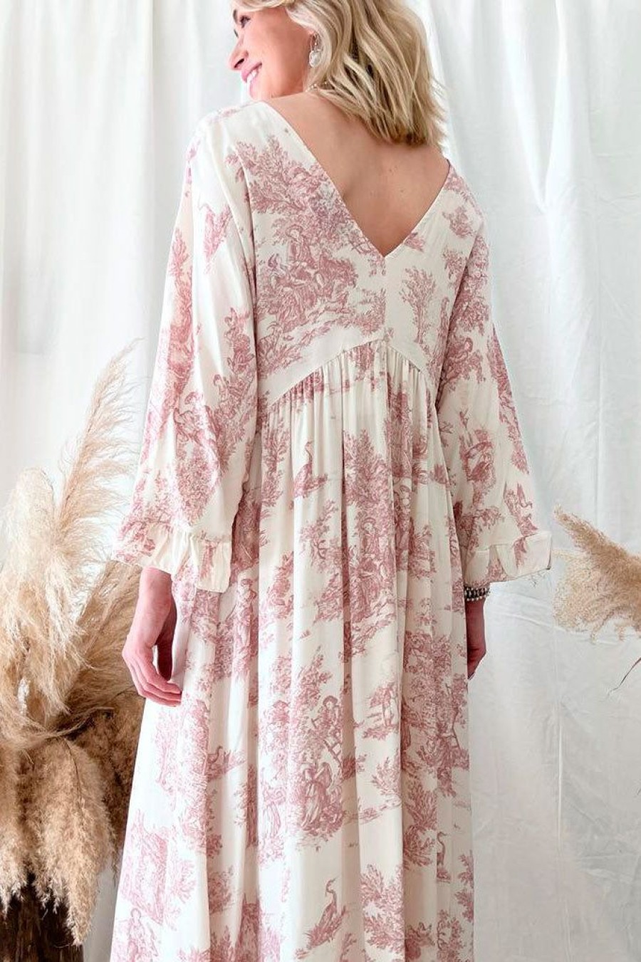 Muoti Bohemiana Silkki- Ja Viskoosimekot | Provence Viskoosimekko, Rose Toile