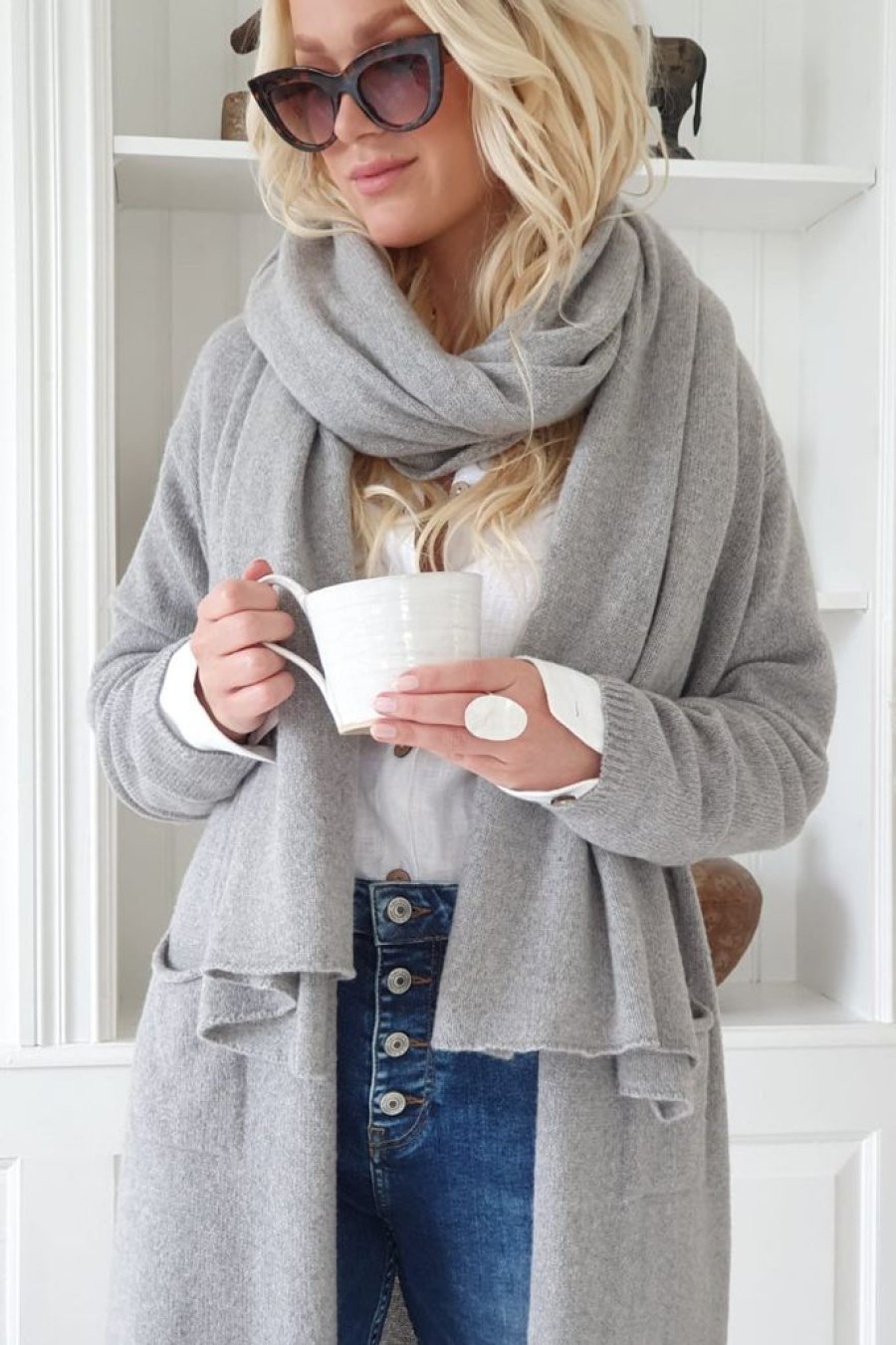 Muoti BYPIAS Huivit | Cozy Cashmere Huivi, Harmaa