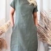 Muoti BYPIAS Bypias Pellavamekot | Coco Pellavamekko, Camo Vihrea