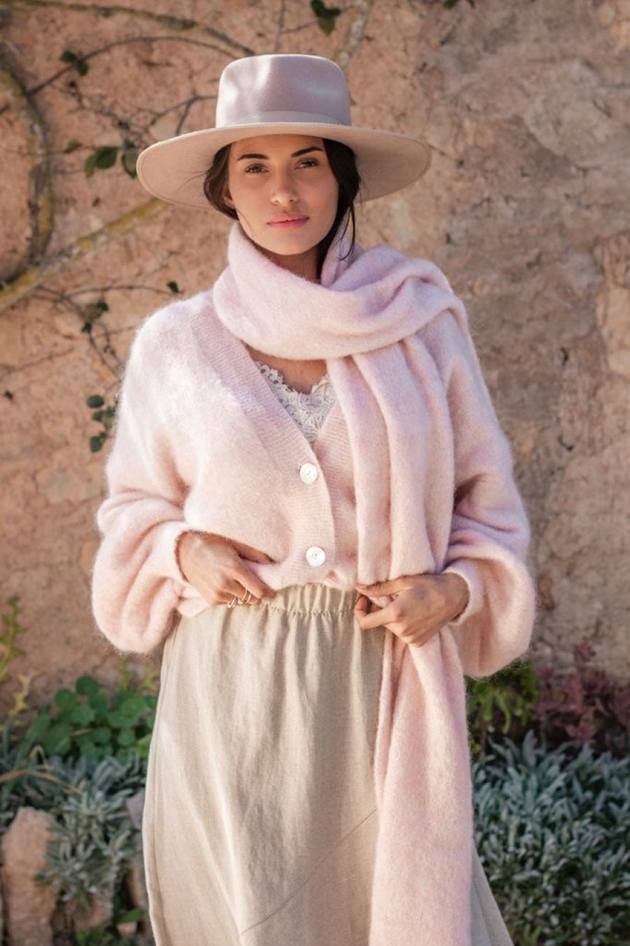 Muoti BYPIAS Neuletakit | Mohair Dream Neuletakki, Soft Pink