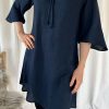 Muoti BYPIAS Pellavamekot | Love At First Sight Pellavamekko, Navy Sininen
