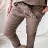 Muoti Bohemiana Joggerit | Casual Puuvillajoggerit, Taupe